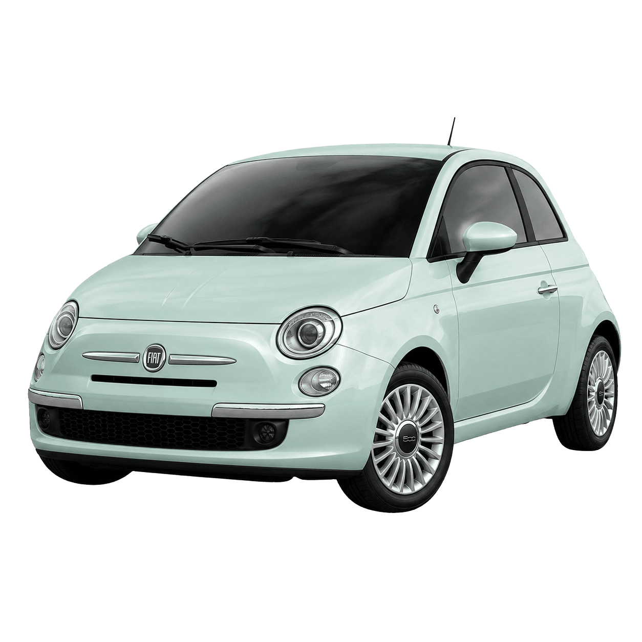 Fiat 500 compact hire car for easy local driving in Arrington